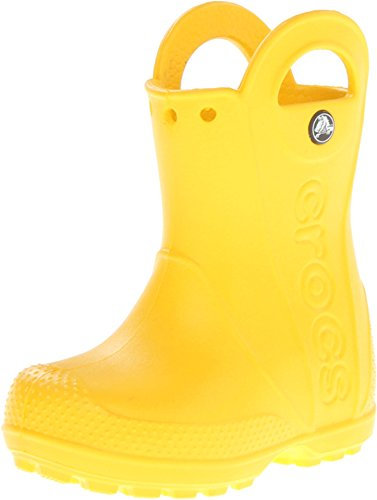 Crocs Unisex Bambino Handle It Rain Boot Kids Stivale, Yellow, 23/24 EU
