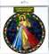 Divine Mercy Jesus suncatcher stained glass window sticker reusable 6 inch sun catcher