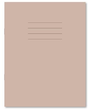 Hamelin 9 x 7-Inch 8 mm Ruled and Margin 80 Pages Exercise Book - Buff (Pack of 100)