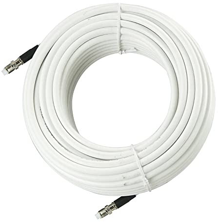 Glomex – Cavo Coassiale RG-8X Bassa Perdita 18m (50 Ohm), Modello RA350/18FME – Connettori FME Pre-Installati, Fast Fitting, Per Antenne Glomeasy VHF/AIS/DAB, Barche a vela, motore, gommoni, yacht