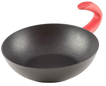DOMO G japanischen Zero Wok, Durchmesser 28 cm, Aluminium, anthrazit, 46.5 x 28.8 x 8 cm