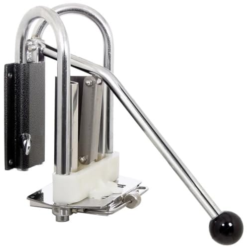 Tellier Coupe Frites Fixation Murale avec Couteau et Poussoir 10 mm