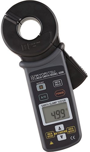 KYORITSU KEW 4200 - Pinza Amperometrica Digitale per Misurazione della Resistenza di Terra di un Dispersore, Grigio Scuro