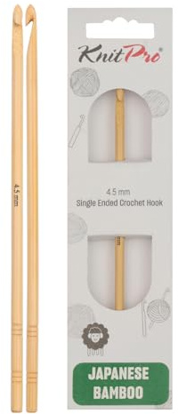 KnitPro Bambus Einfache Häkelnadel I 4,5mm