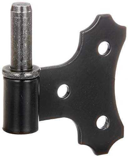Alberts 306588 Gond avec tableau | à visser | laquée noire | cote axe Ø14 mm | platine 94 x 94 mm