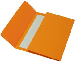 Bristol Versandtaschen aus Karton, 200 g, 26 x 34 cm, Orange, 25 Stück