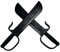 PTL Sports Wing Tsun Messer aus Polypropylen im 2er Set