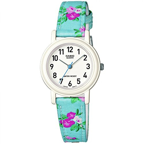 CASIO Children's Quartz Watch with White Dial Analogue Display and Multicolour Other Strap LQ-139LB-2B2ER