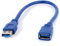 Cable - SODIAL(R) Bleu USB 3.0 Male a Femelle M/F Type A Cable de Connexion Cable d¡¯Extension 30cm