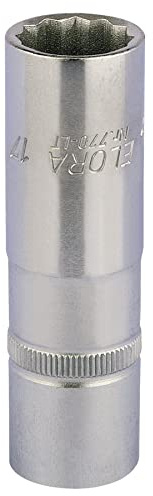 Draper 11935 Elora Deep Bi-Hexagon Socket, 1/2 Square Drive, 17mm