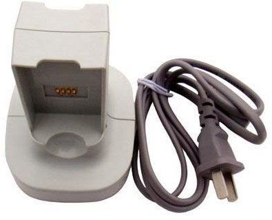 OSTENT Universal Quick Battery Charger and 2 Batteries Compatible for Microsoft Xbox 360 Wireless Controller Color White