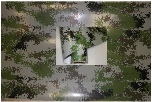 Könighaus (15,13€/m2) Marines Digital Camo 100 x 152 cm blasenfrei mit Anleitung (Camouflage Autofolie)
