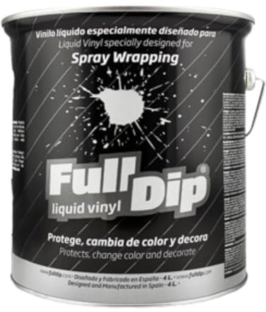 Full Dip Peinture vinyle liquide Noir mat Bidon de 4 l