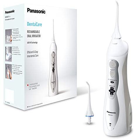 Panasonic EW1411 Rechargeable Dental Oral Irrigator with 4 Water Jet Modes