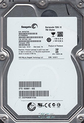 Seagate ST3160316AS Barracuda Disque dur interne 3,5'' SATA III 7200 tours/min 160 Go