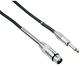 Bespeco IROMA100P Cavo per Microfono Jack/Xlr F, 1 mt