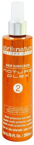 abril et nature - Nature Plex, STOP Cassure - Protecteur Capillaire Total - Hair Sunscreen - N2 Protecteur Thermique et Solaire - Pour Cheveux Fins et/ou Naturels - Sans Rinçage - 200 ml