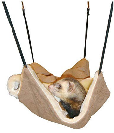 FRETTCHEN HÄNGEMATTE BRAUN SUEDE+PLÜSCH