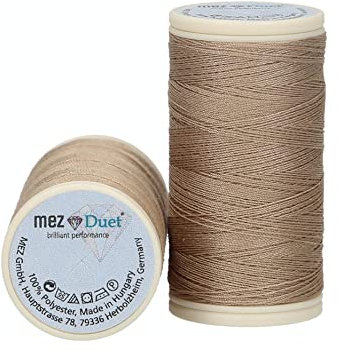 MEZ Duet Stärke 100 4645100-05053 braun Nähgarn, 100 % Polyester, 100m