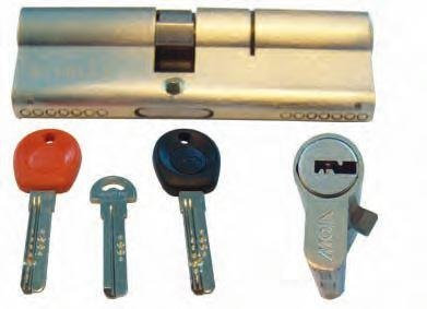 Euro-Profilzylinder mit Schlüssel berechneten MOIA auf 40-50 mm Gewinde