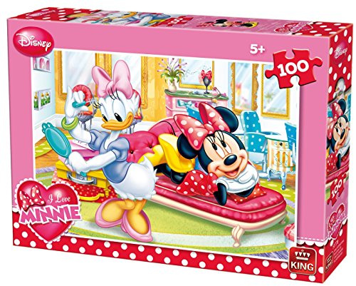 Walt Disney Puzzle Spiel - Motiv: Minnie Mouse & Daisy Duck - 100 Teile - 05177B