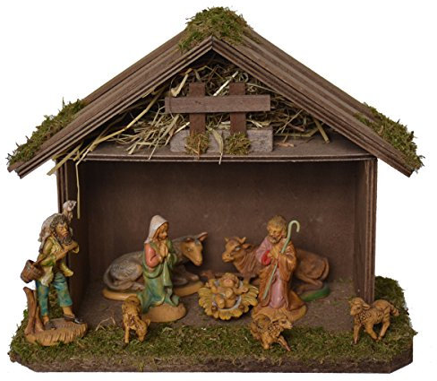 Alfred 1202 Kolbe Krippen Weihnachtskrippe, Braun, 25x18x20cm