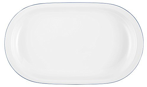 Seltmann Weiden 001.718871 Blaurand Compact - Platte/Servierplatte - oval - 33 cm
