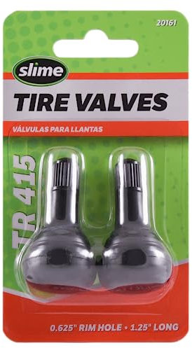 Slime 20161 Tire Valves Tubeless 1.25, TR 415, pack of 2