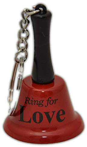 OOTB Glocke/Schlüsselanhänger/Glocke/Sexklingel Ring for Love - Metall - Rot - Minimalistisch - Hängender Schmuck - Cocktailparty, Halloween - Geburtstag
