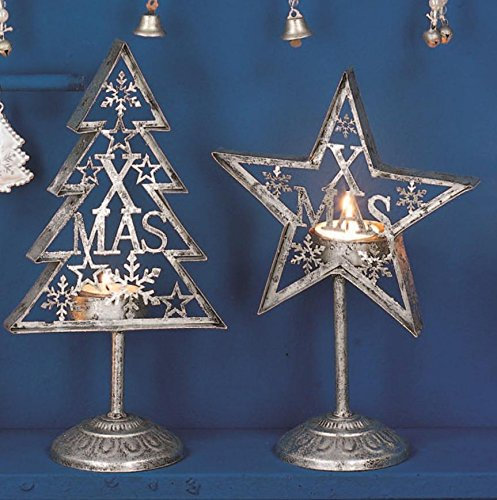 KERZENLEUCHTER XMAS 2 TEILIGES SET
