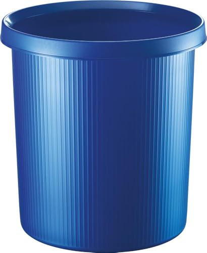 Helit H6105734 - Papierkorb the german line 18L, blau
