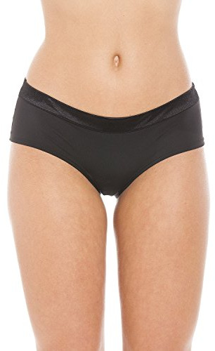 Camille Womens Three Pack Multipack Black Tuxedo Midi Boxer Shorts 14-16
