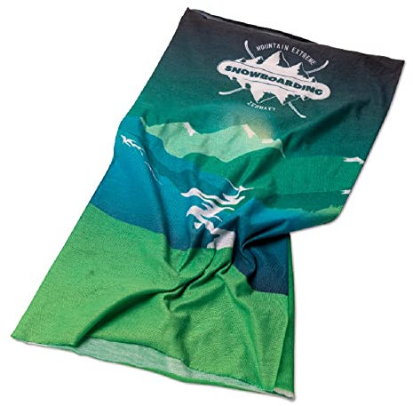 Multifunktionstuch mit eigenem Foto und Text Spruch selbst gestalten, personalisieren und bedrucken Bandana Halstuch Schlauchtuch Buff Schlauchschal Headband Funktionsstirnband Stirnband