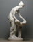 Hestia Vesta Göttin des Hauses, Familien-Architektur, Alabaster, Statue, Skulptur, 22,9 cm