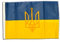 Flaggenfritze® Flagge Ukraine mit Wappen - 30 x 45 cm