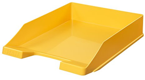 HAN Briefablage Klassik, 10 STÜCK Schreibtisch Organizer, Bürobedarf, Ablagefächer, Büromaterial, Briefkorb, Dokumentenablage, bis Format A4/C4, 1027-X-15, gelb