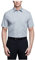 Van Heusen Men's Short Sleeve Dress Shirt Regular Fit Poplin Solid, Grey, 16.5 Neck
