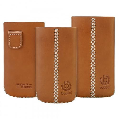 Bugatti Handy Leder Tasche – Cross - kompatibel mit Samsung i9100 Galaxy S2- in der Farbe Brown