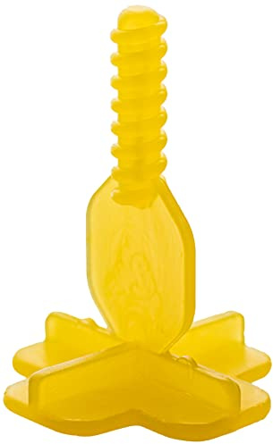 Brunoplast NIVIFIX 250 x Croisillons de nivellement jaune, Système de nivellement pour carrelage 2 mm de joint, 2 mm de cales d’espacement, pour la pose de carreaux muraux et de sol, aide à la pose