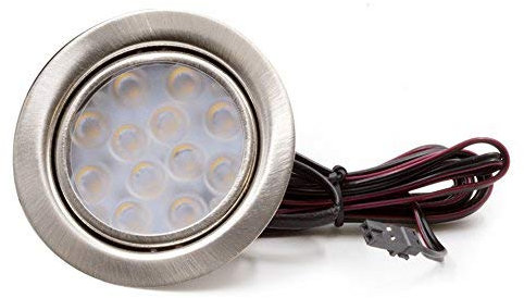 vislux LED Einbauleuchte Möbelleuchte Einbaustrahler 3W HIGH LED SMD WARMWEISS Solo einzeln