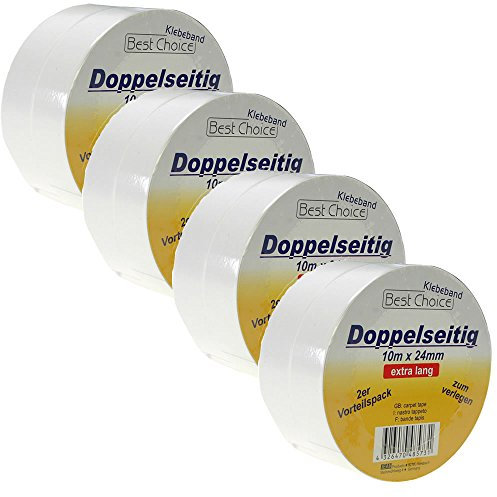 RMB® 8er Set doppelseitiges Teppichklebeband Sparset