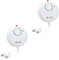 X4-LIFE Wassermelder Wasseralarm 2er-Set 120 dB - Schutz vor Wasserschäden - für z.B. Keller