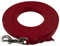 LENNIE Leichte BioThane Schleppleine, 13mm, Hunde 15-25kg, 8m lang, ohne Handschlaufe, Rot, geflochten
