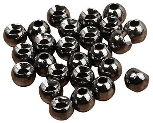 25 x Angeln Fliegenbinden Perlen - Schwarz, 4.6mm