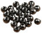 25 x Angeln Fliegenbinden Perlen - Schwarz, 4.6mm