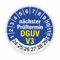 Fassbender-Druck PRÜFPLAKETTEN - Hochwertige Prüfetiketten DGUV V3 Prüfung Ø 30mm - Selbstklebende PVC-Folie - Wartungsetiketten für Prüfung - Prüfplakette für Prüfungsnachweis (1000 Stück)