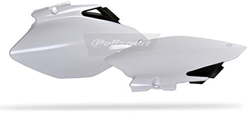 Polisport 8602900001 Kunststoff Seite Panel für Yamaha YZ450F, Schwarz/Weiß, 6 Stück