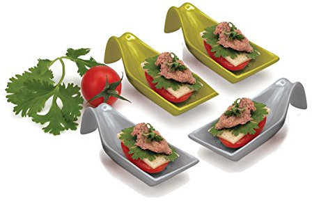 Starfrit Gourmet Tapas-Löffel, Keramik, 4 Stück