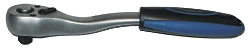 SW-Stahl 05890L Umschaltknarre 3/8 Zoll I ergonomische Ratsche I feinverzahnt mit 72 Zähnen I Einsatzarretierung I Chrom-Vanadium-Stahl