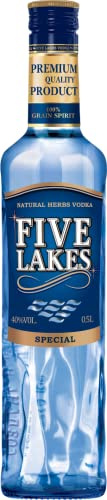 Five Lakes special Vodka 40% vol, 1 KATRON, 6 Flaschen je 0,5L